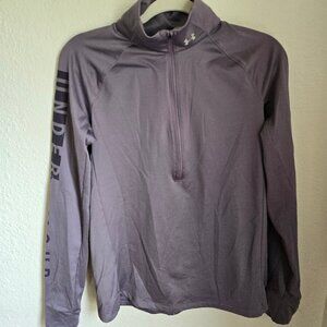 Under Armour Purple Ash Half Zip  Cold Gear Size Medium